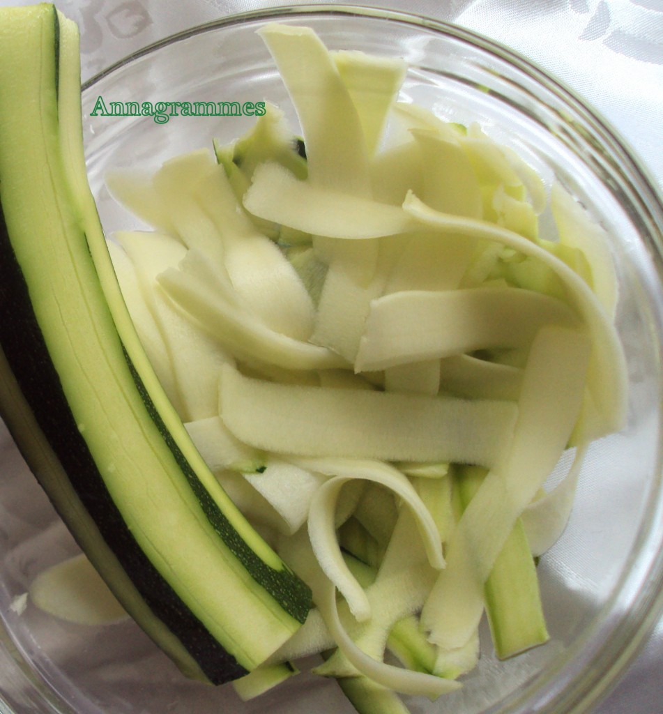 tagliatelles de courgettes