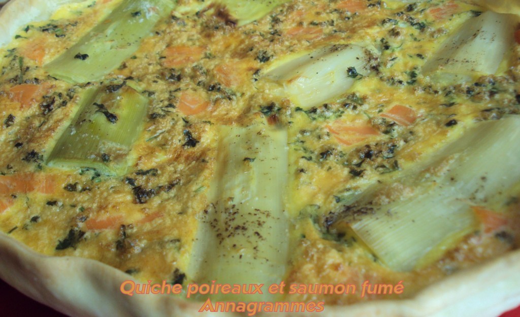 quiche poireaux saumon fumé