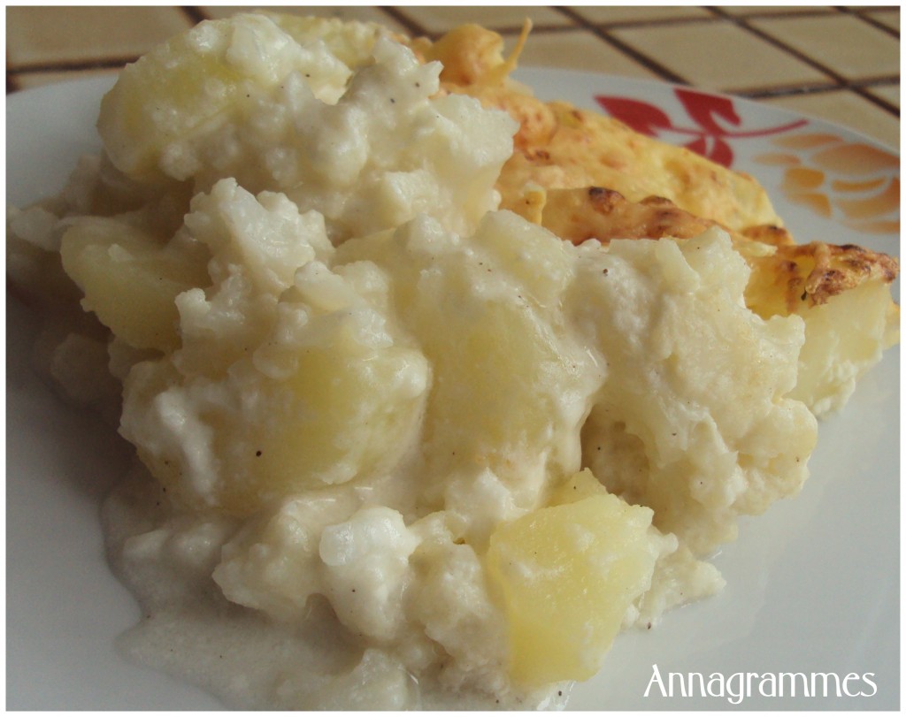 gratin pommes de terre chou fleur