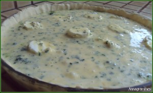 quiche épinards et chèvre