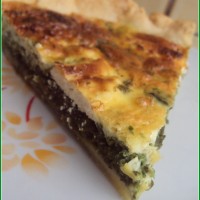 quiche épinard et chèvre