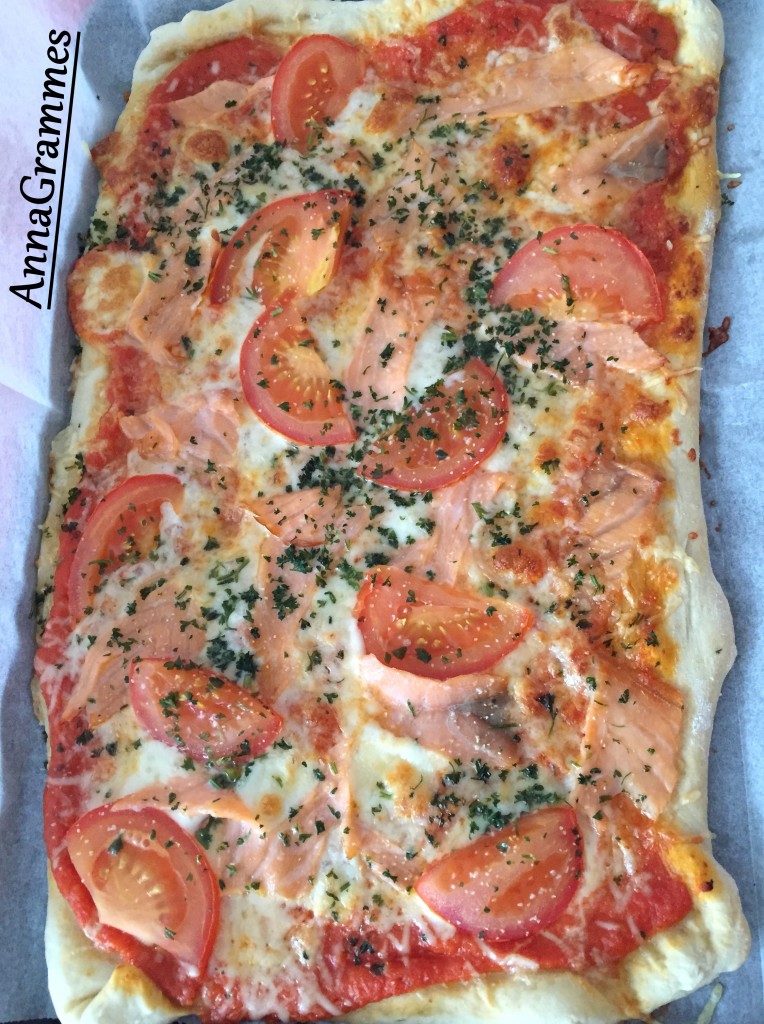 pizza saumon