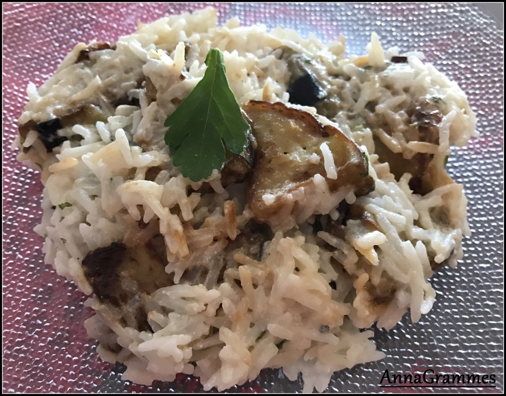 risotto aubergines