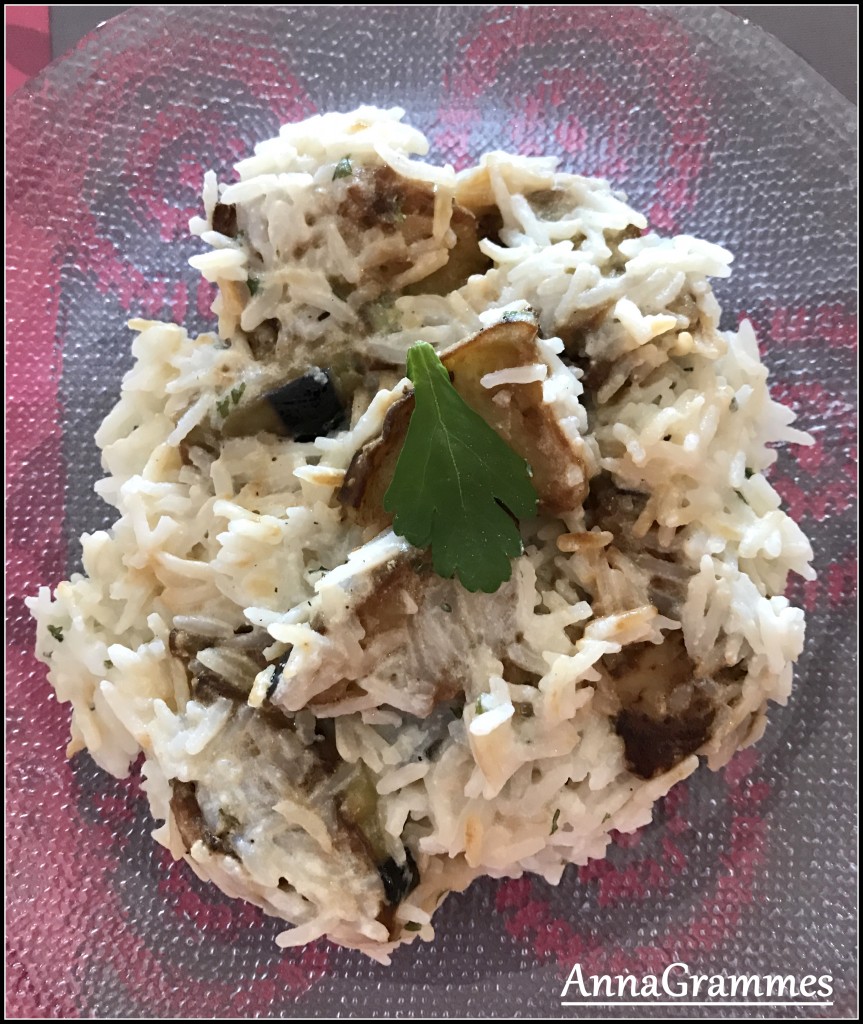 risotto aux aubergines